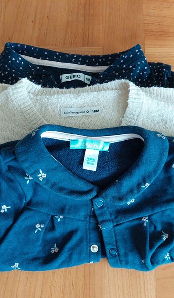 Lot de 2 gilets/veste 18 mois