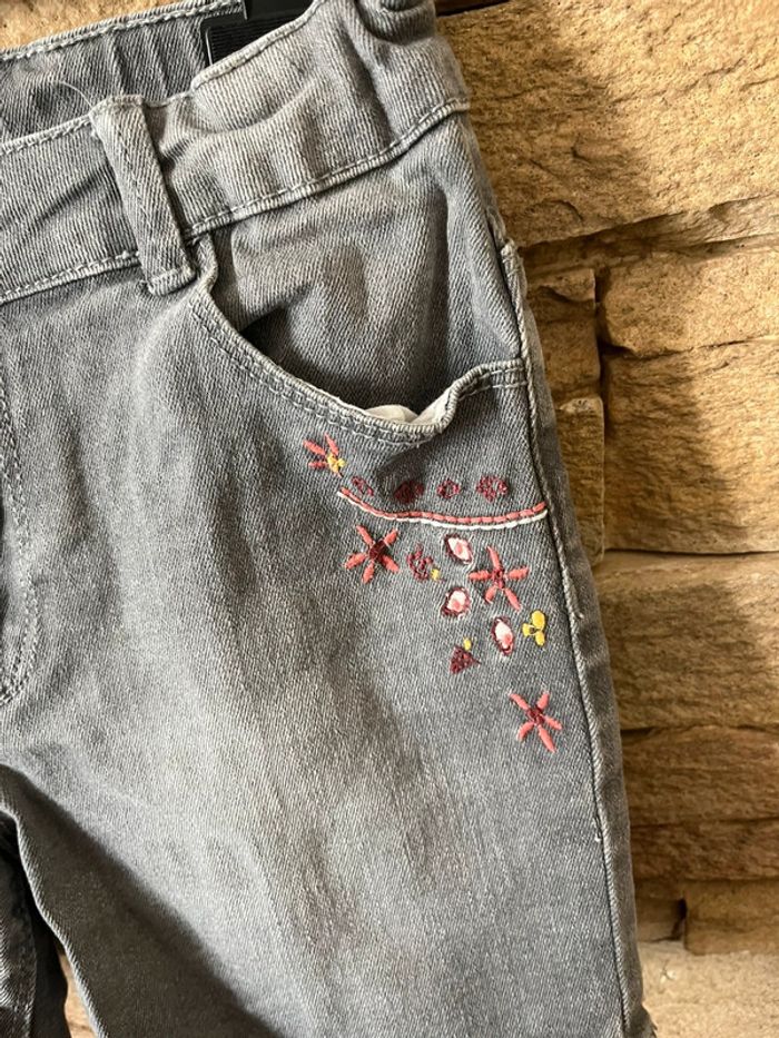 Short en jean gris taille 9-10 ans / 131-143cm - photo numéro 3