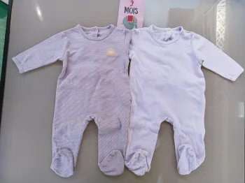 Lot 2 pyjamas coton 9 mois