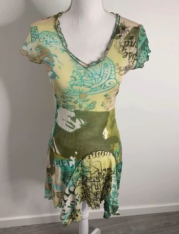 Robe verte et kaki Vintage TU