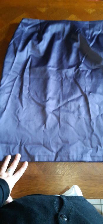 Jupe taille 44 effet satiné violine violet aubergine