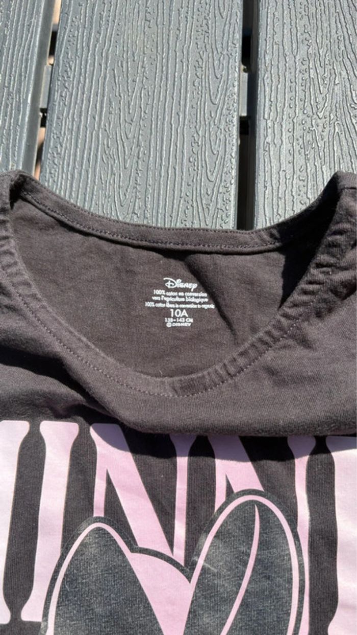 T shirt manches courtes Minnie fille taille 10 ans - photo numéro 2