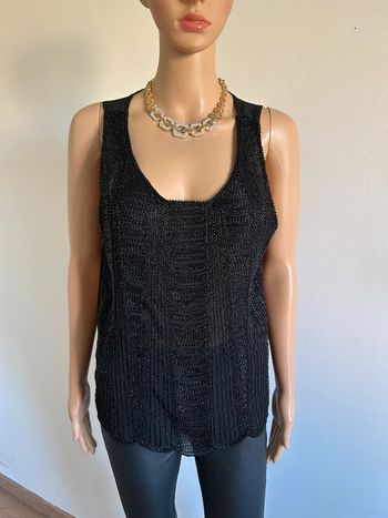 Débardeur noir avec perles Molly Bracken taille 2 jamais porté