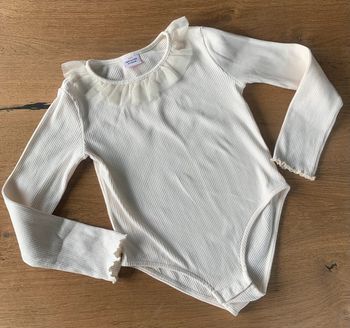Body cotelé tulle paillettes