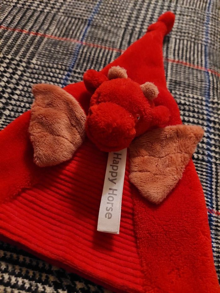#06 Happy horse - doudou dragon rouge - photo numéro 2