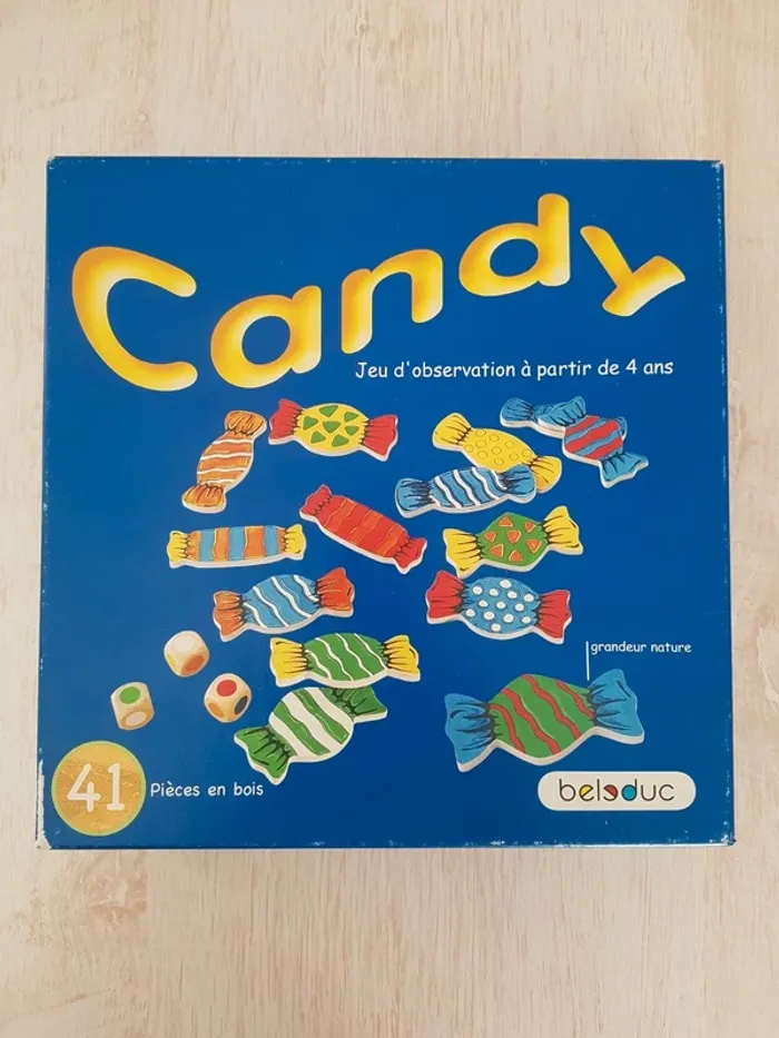 Jeu d'observation et d'ambiance bonbons en bois Candy de Beleduc - photo numéro 2