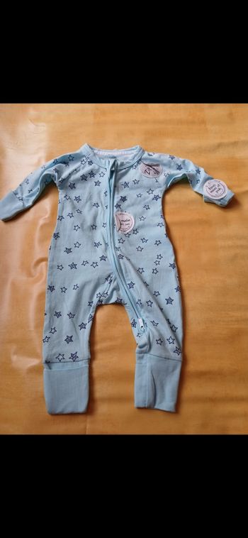 Pyjamas garçon en coton DIM 54/58cm 1 mois