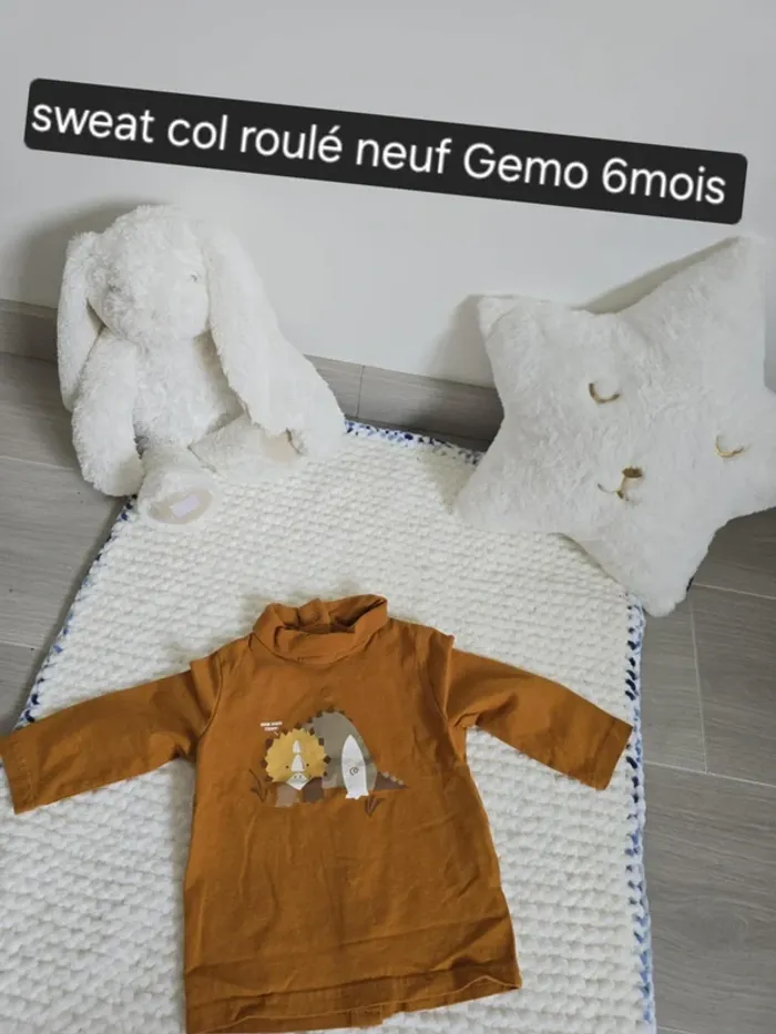 Pull col roulé