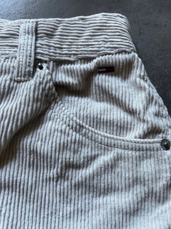 Taille XS jupe Tommy Hilfiger velours beige - photo numéro 3