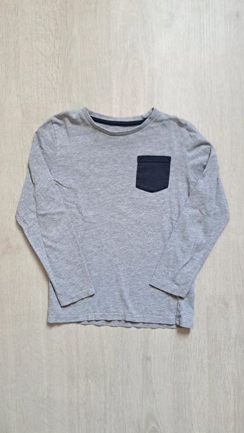 Tee-shirt manche longue gris