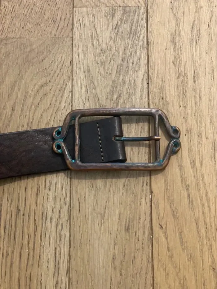 Ceinture en cuir Agnès b taille 75 - photo numéro 3