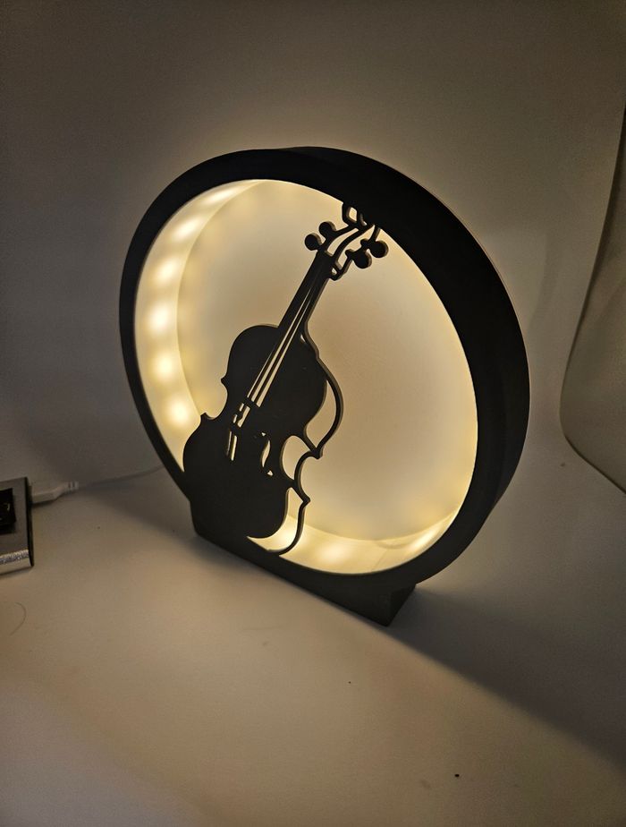 Lampe lumineuse à led violon - photo numéro 3
