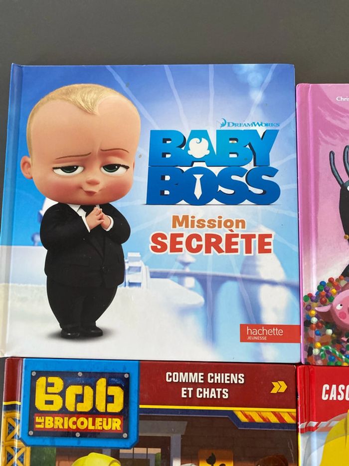 Lot de 4 livres baby boss bob le bricoleur sam le pompier et mamie poule raconte - photo numéro 2