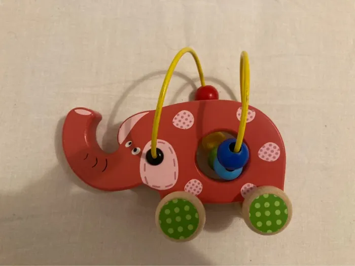 Éléphant en bois boulier perles Heimess - photo numéro 4