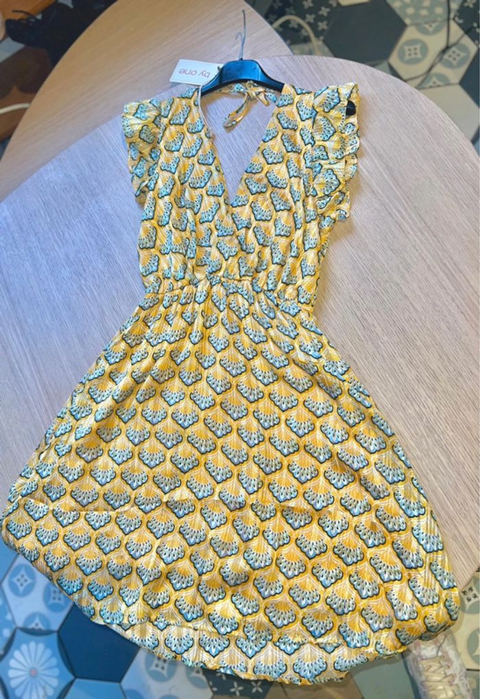 Robe by one neuve étiqueté taille S/M S M 36 38 40 jaune - photo numéro 5