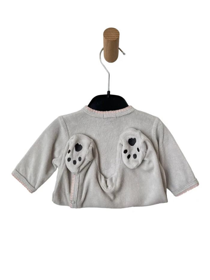 Pyjama en velours beige “My rabbit” - Kiabi naissance - photo numéro 4