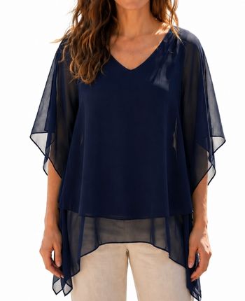 Blouse fluide femme, manches amples,Emma et giovanni, neuf, XL