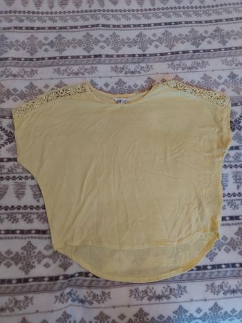 Tee shirt H&M jaune pâle 8 - 10 ans