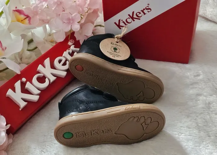 Bottes Bottines Cuir Scratch 1er pas 👣 Kickers T21 - photo numéro 2