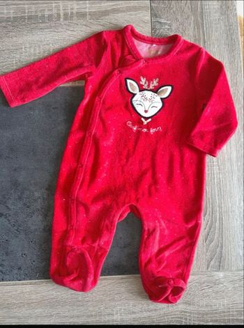 Pyjama velours rouge 