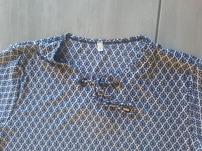 Tunique Bleu Marine Blanc Taille 5 - photo numéro 4