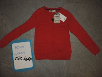 gilet creeks taille 10 ans