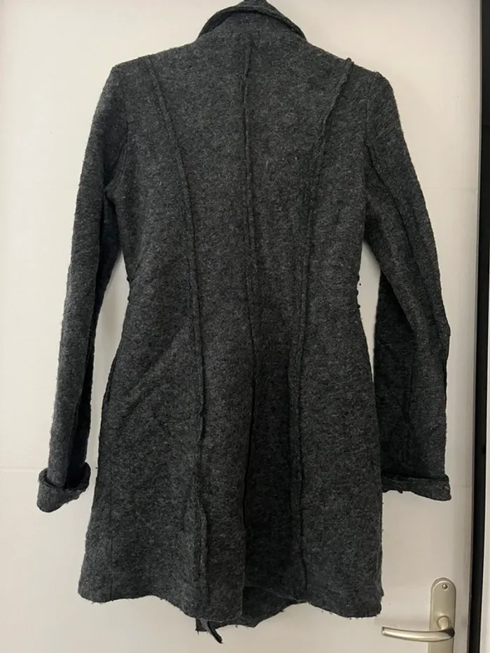 Veste italienne manteau chaud en laine taille 36/38 S/M - photo numéro 4