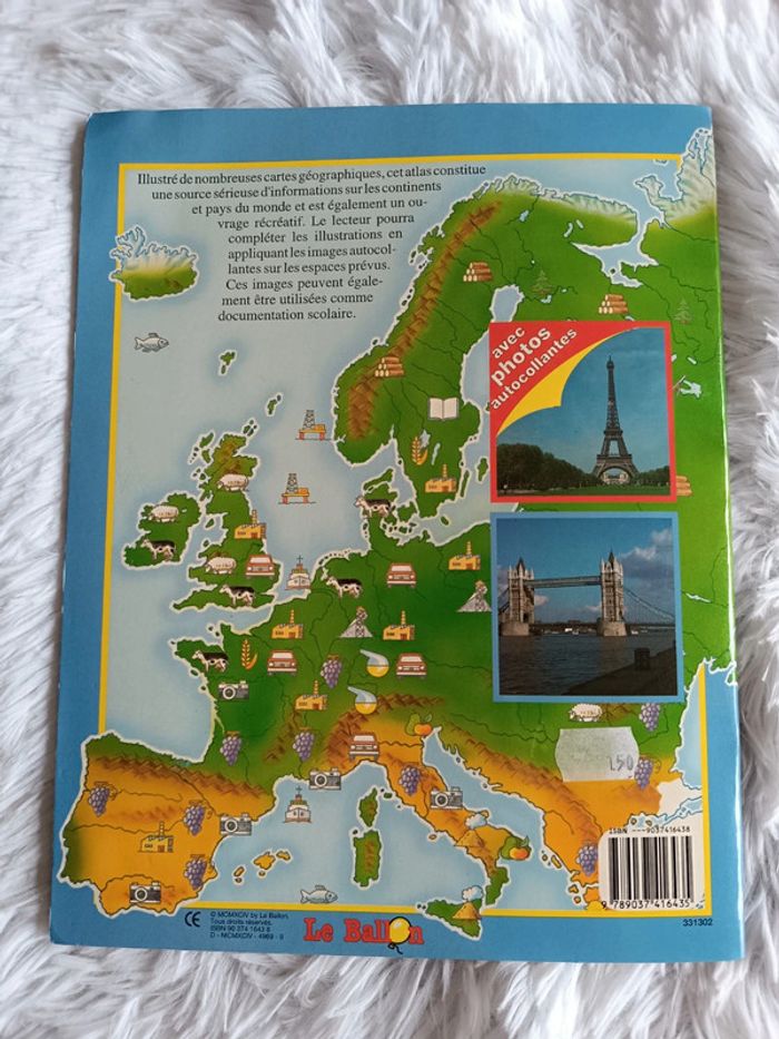 NEUF 1€ Cahier Atlas autocollants _ Le Ballon - photo numéro 11