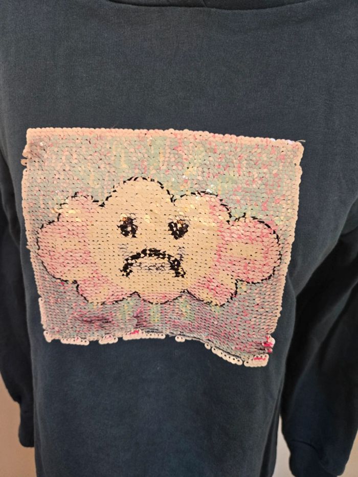 Robe sweat à capuche Bleu BPC / 12/13 ans - photo numéro 2