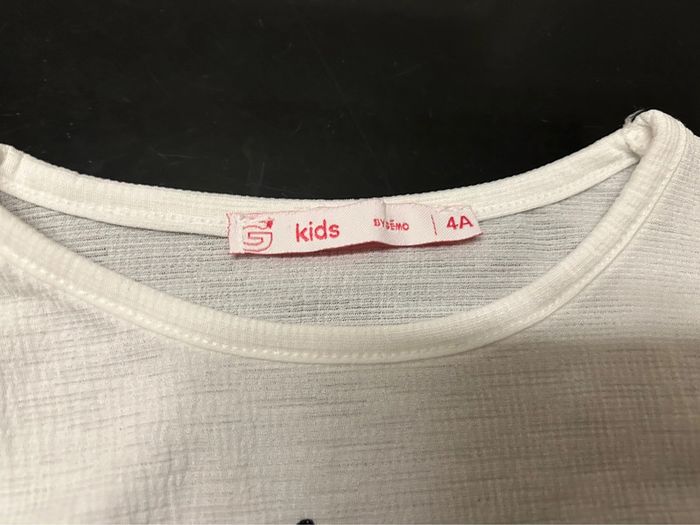Haut / tee shirt manches longues capricieuse 4 ans gemo - photo numéro 2