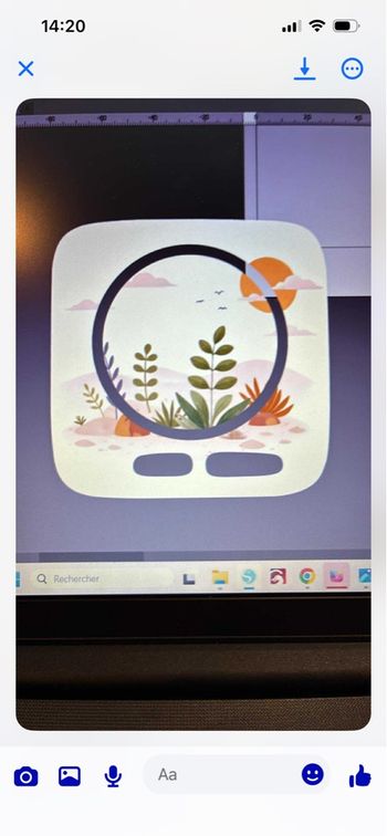 stickers plaque v2 avec pastille