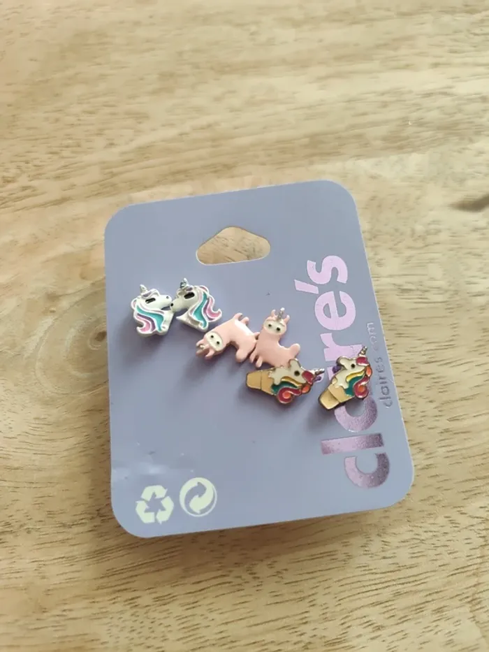 Lot de 10 boucles oreilles Claire's - photo numéro 4