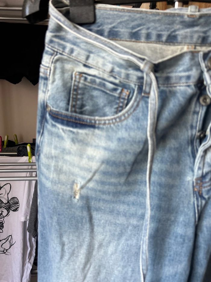 Jean toscanjoe bleu avec ceinture intégrée - photo numéro 2