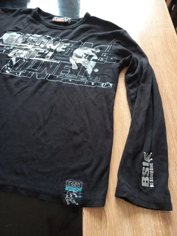 Tee-shirt noir garçon 14 ans - photo numéro 5