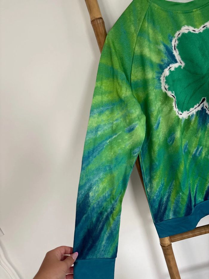 Pull vert trèfle taille M - photo numéro 3