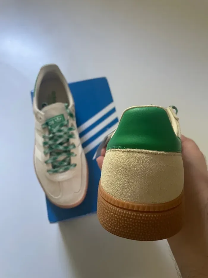 Adidas Originals Handball Spezial White/Cream White/Green - photo numéro 4