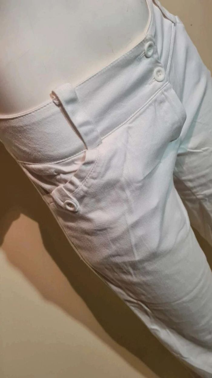 Pantalon blanc coupe droite - photo numéro 2