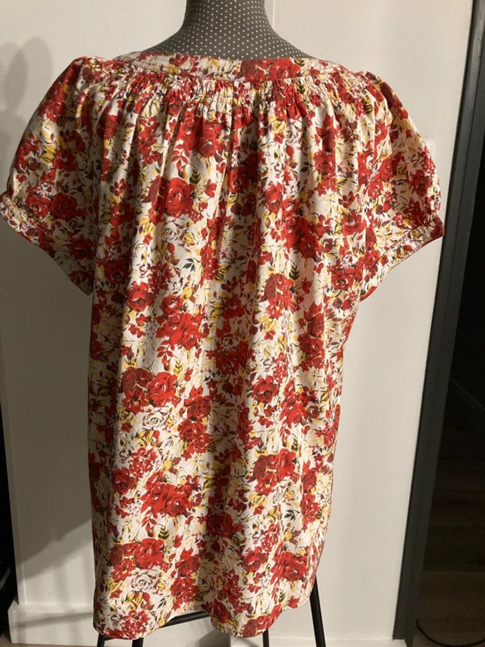 Tunique, blouse fleurie taille 5 - photo numéro 7
