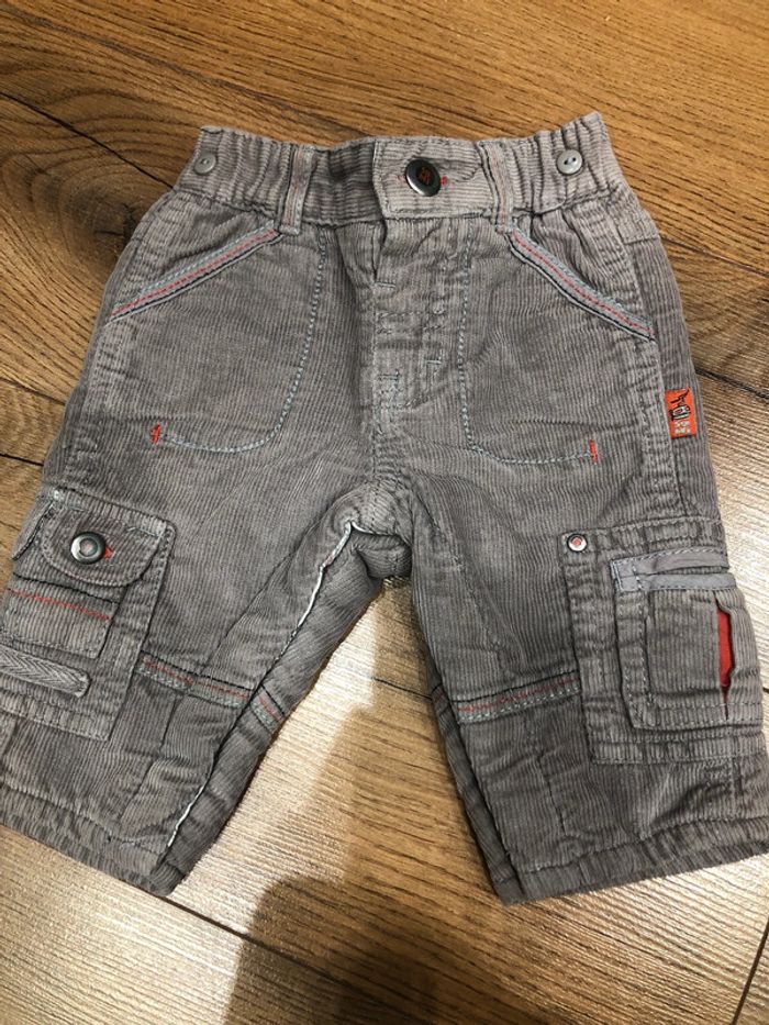 Pantalon sergent major velour 🌺 très bon état taille 1 mois