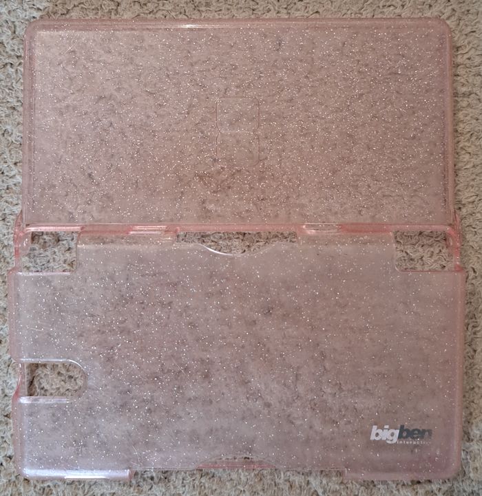 🎮 Etui rigide rose à pailettes Nintendo DS - photo numéro 2