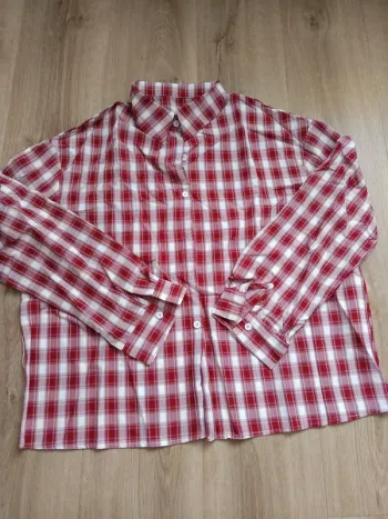 Chemise femme a carreaux a manches longues style décontracté neuve