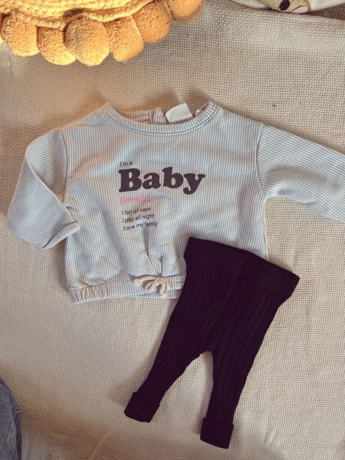 Ensemble sweat-shirt Zara et legging Kiabi