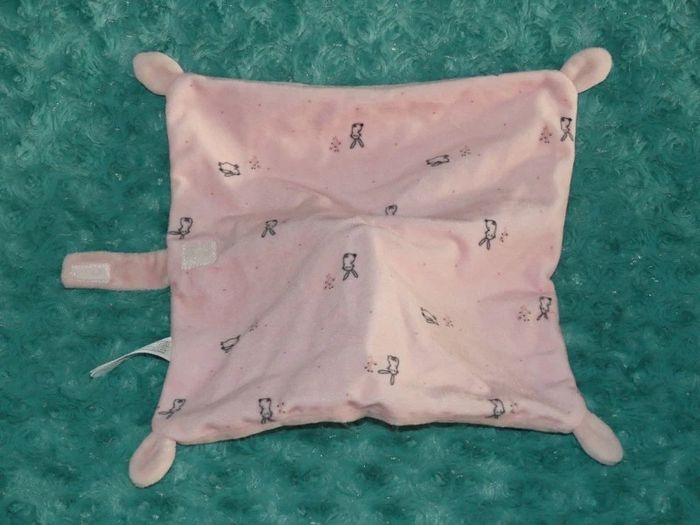 Doudou plat lapin rose Simba toys 🐰tbe - photo numéro 3