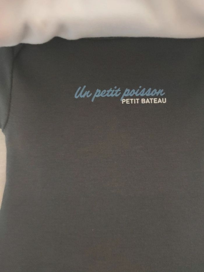 Lot de 3 body manches courtes petit bateau bio 6 mois - photo numéro 5