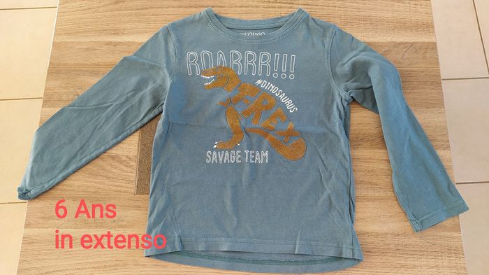 T -shirt manches longues 6 ans in extenso