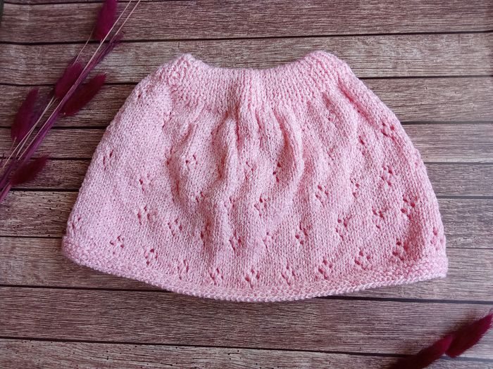 Jupe en tricot rose - photo numéro 2