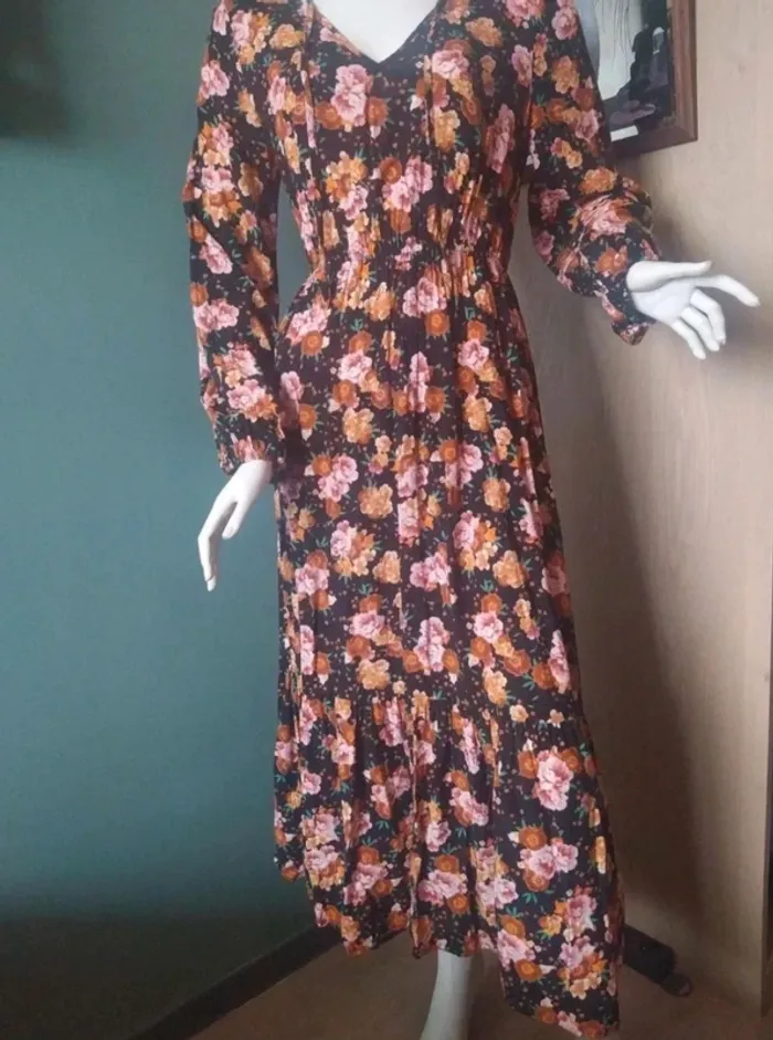Robe longue fleurie S - photo numéro 3