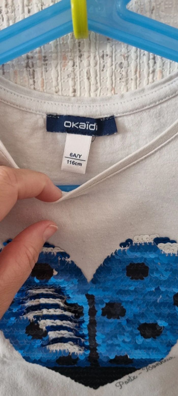 Tee shirt manche courte taille 6 ans okaidi - photo numéro 9