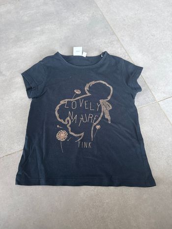 Tee shirt Disney tinkerbell taille 4 ans coloris marine