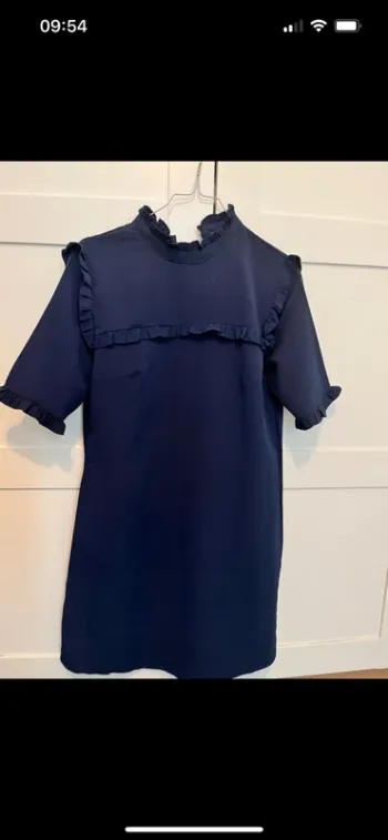 Robe droite bleu marine